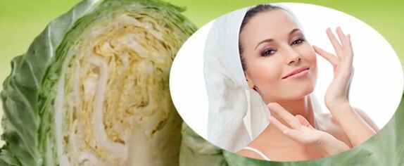 Maschera con cavolo per stringere la pelle